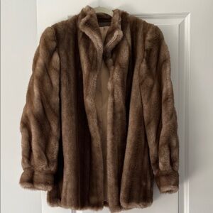 VINTAGE TISSAVEL of FRANCE Faux Fur Coat